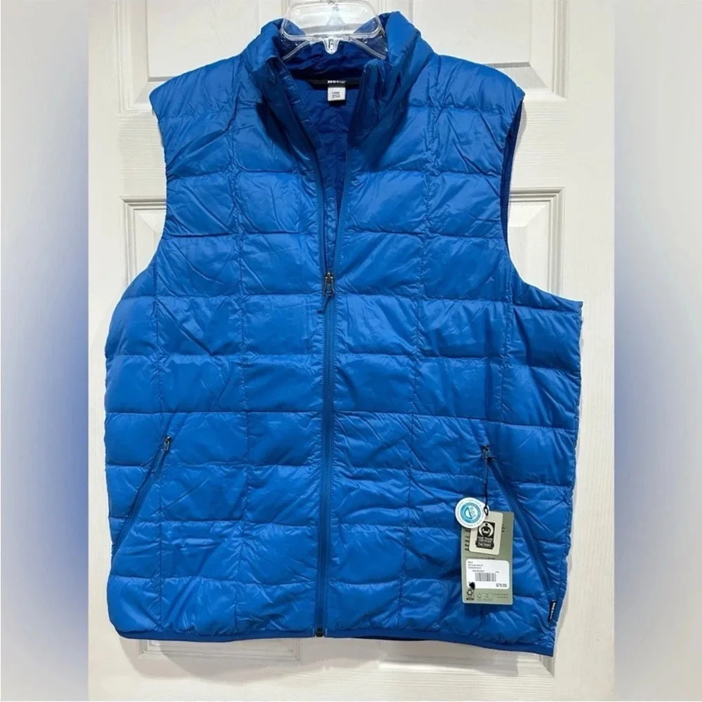 REI Men’s Small 650 Down Puffer Vest NWT Horizon Blue